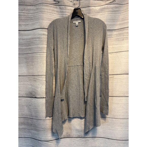 Cotton By Autumn Cashmere Open Front Ribbed Cardigan Sweater Size S - Picture 1 of 3